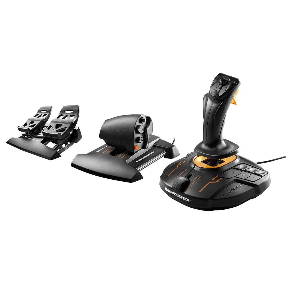 Thrustmaster T16000M FCS Flight Pack - Complete Flight Control System with Joystick, Throttle, and Rudder Pedals, Featuring H.E.A.R.T HallEffect AccuRate Technology for PC