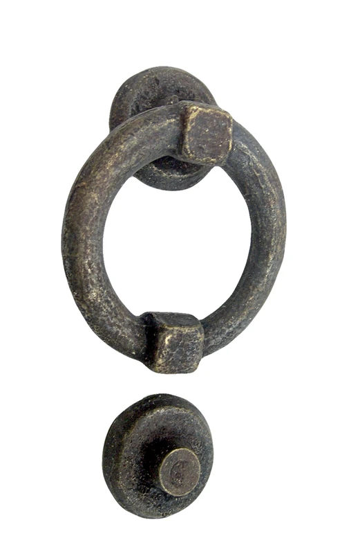 Imex The Fox 76642 – Knocker Brass Rustic, 165 x 90 mm - Image 1