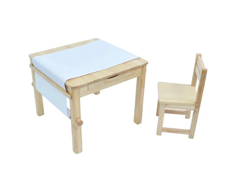 Tikk Tokk TPS01N Natural Boss Envy Art Table and Chair Set - Image 1