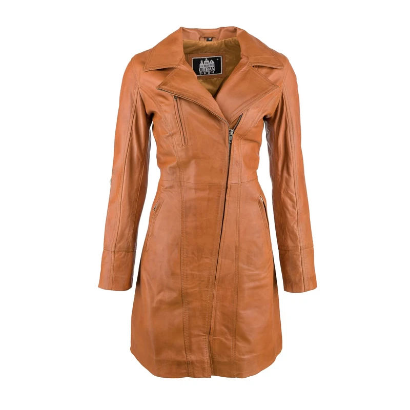 Urban Leather 107 Women Jacket, Tan, Size 3X-Large