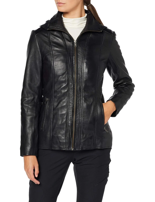 Urban Leather Sk1 Women Jacket, Black, Size Medium
