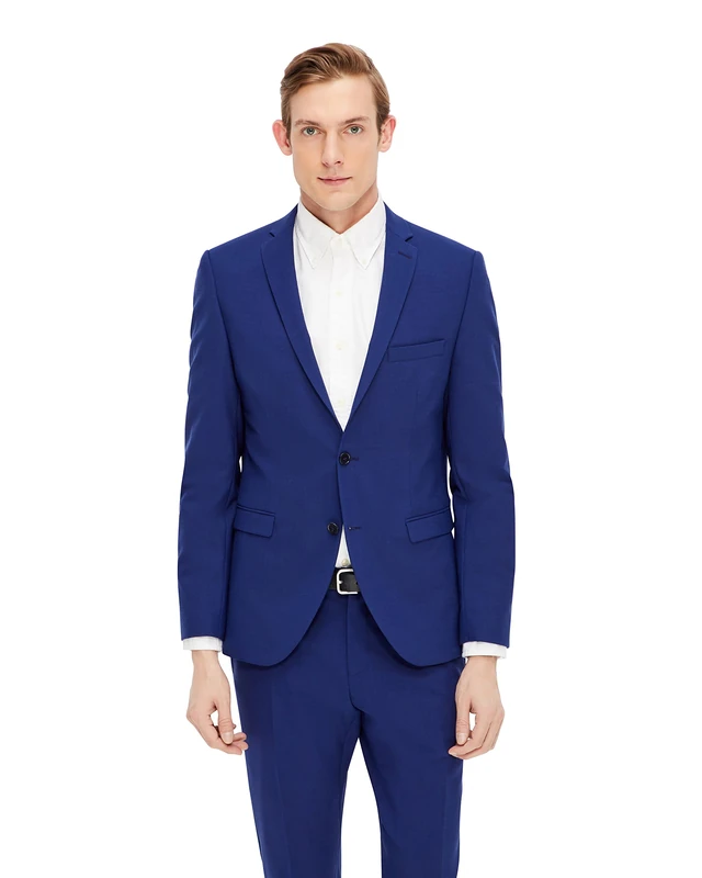 SELECTED HOMME Men's SHDNEWONE-MYLODON2 BLUE BLAZER Suit Jacket, Blue (Blue Depths), 50