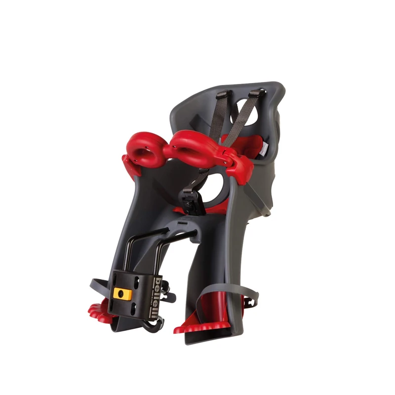 Bellelli 01FRCB0002 Bicycle Seat Front Arrow with New Universal Attachment B Fix, Grey/Red