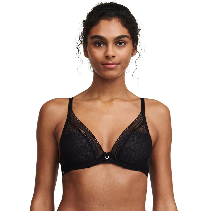 Chantelle Women's, Festivite, Plunge T-Shirt Bra, Women's Lingerie, Black (Schwarz 11), 32B