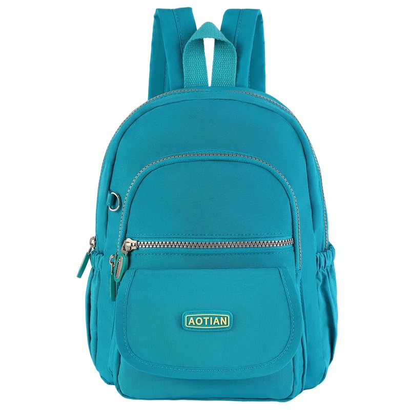 AOTIAN Nylon 7L Turquoise Casual Backpack - Lightweight, No Fade