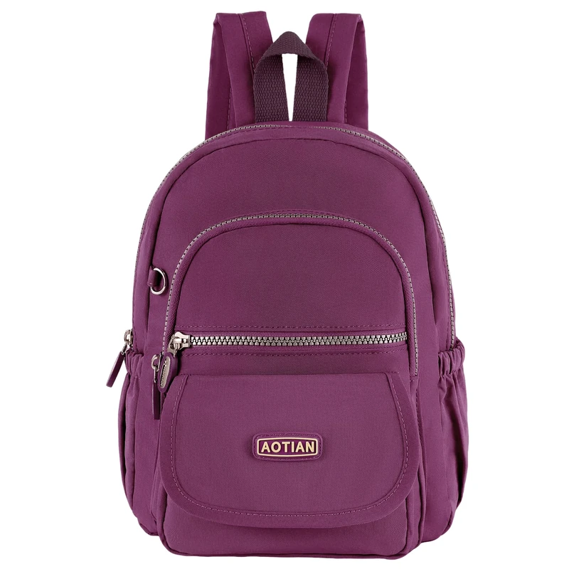AOTIAN Lightweight Nylon Casual Backpack - 7L Purple