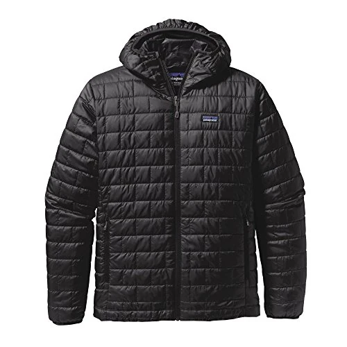 Patagonia Men's Nano Puff Hoody - Black Hiking Jacket