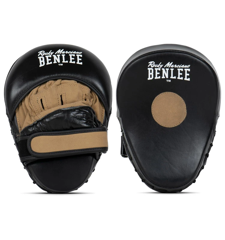BENLEE Rocky Marciano Unisex – Adult MOORE Leather Trainer Hook&Jab Pads, Black, One Size