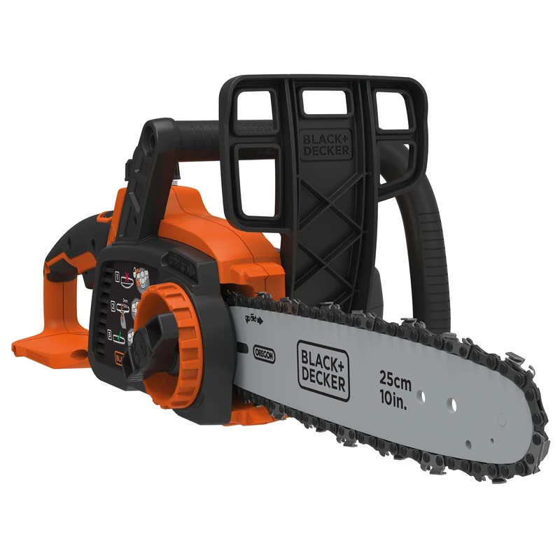 BLACK+DECKER 18V Cordless 25 cm Chainsaw - Bare Unit (Battery Not Included)