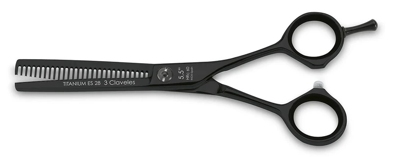 3 Claveles 12497, Titanium 5.5 "Thinning Scissors Hairdressing for
