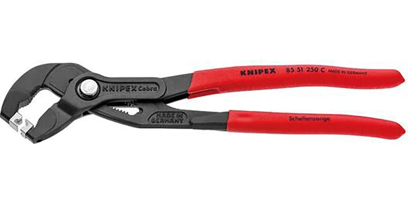 Knipex Tools 85 51 250 C, 10" Hose Clamp Pliers for Click Clamps