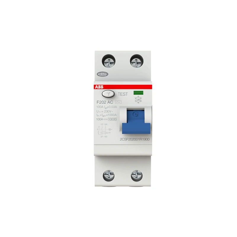 ABB F202 AC-100/0.03 Residual Current Circuit Breaker, 230V, 100 Amp Current (ABB2CSF202001R1900)