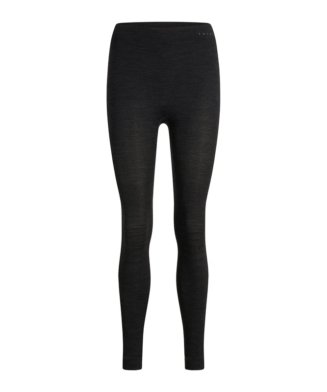 FALKE Women's Wool-Tech Long W TI Thermal Breathable Quick Dry 1 Piece Base Layer Bottom, Black (Black 3000), S