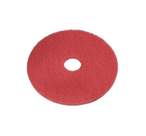 e-line Floor Pads 01.01.03.0918 Polyester Super Pad, 457.2 mm Diameter, 228.6 mm Centre Hole, Red (Pack of 5)