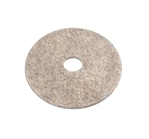 e-line Floor Pads 03.01.12.0095 Polyester, 241.3 mm Diameter, Natural Grey (Pack of 5)