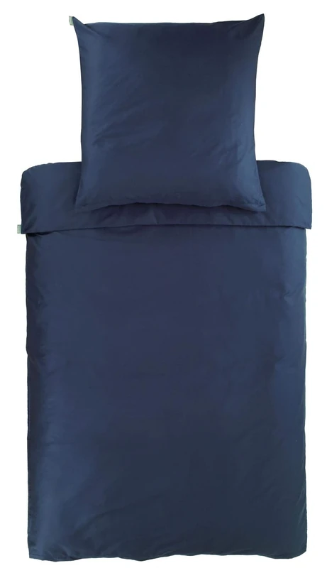 Bassetti 9257178 Plain Bed Linen 100% Cotton Sateen in Navy 1321 Dimensions: 200 x 200 cm