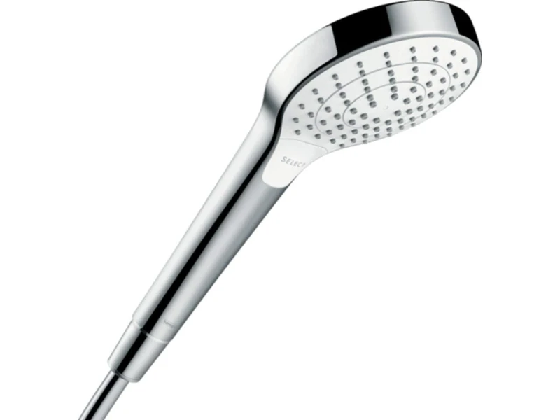 Hansgrohe Croma Select S Hand Shower 110 Vario Water-Saving 9 Litre/min, White/Chrome, 26803400
