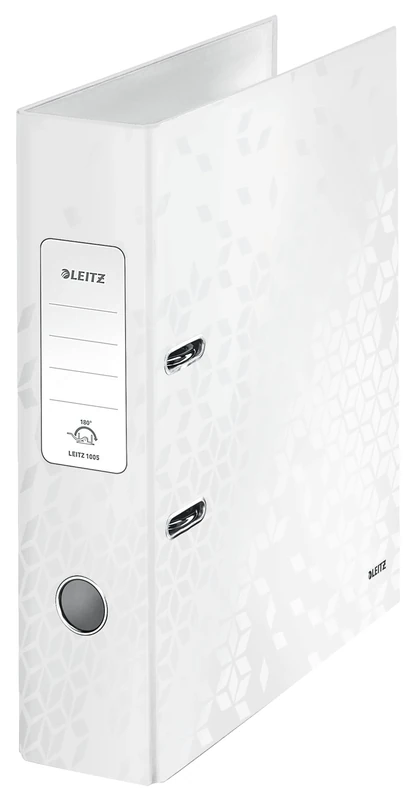Leitz A4 80 mm "Wow 1005 180°" Lever Arch File - White Pearl (Pack of 5)