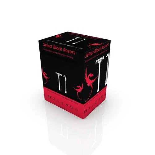 Unigloves Select Disposable Tattoo Black Razors (1000)