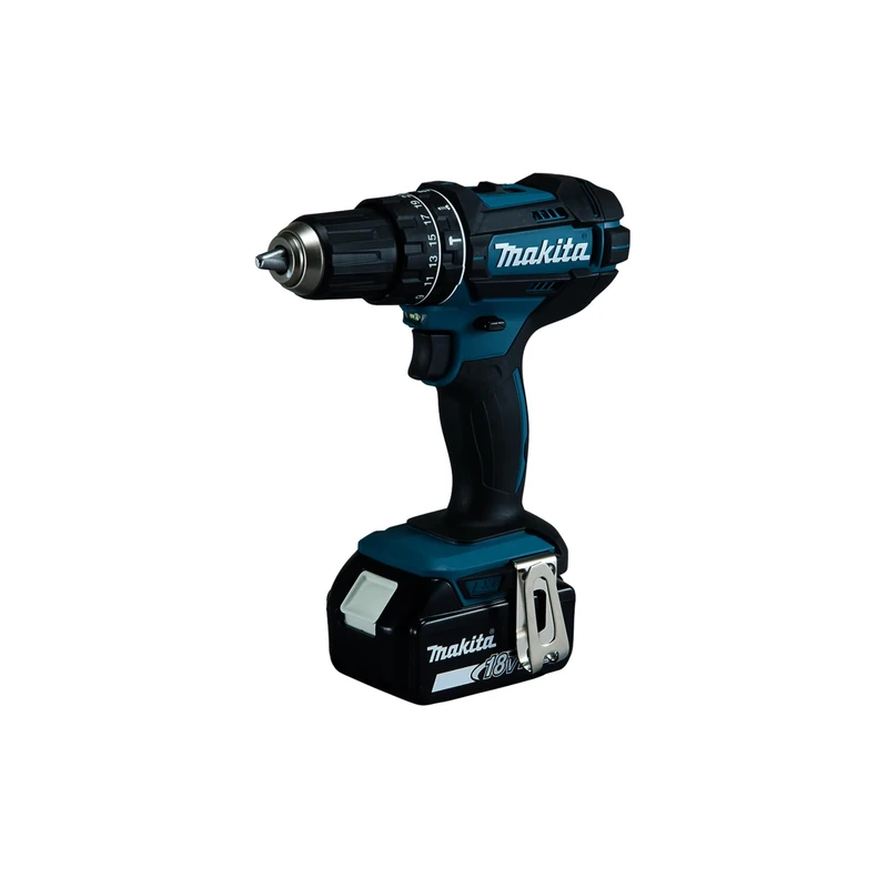 Makita DHP482RTJ 18V Li-ion LXT Combi Drill Complete with 2 x 5.0 Ah Batteries and Charger Supplied in a Makpac Case