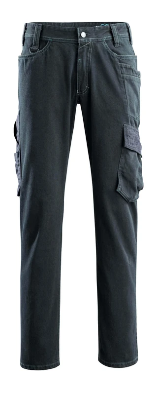 Mascot 15279-207-86 Navia Hardwear Extra High Durability Jeans with Thigh Pockets, Size W30L34, Dark Blue Denim