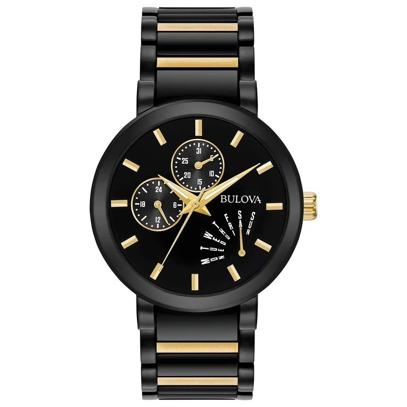 Bulova Men Analog Quartz Watch with Stainless Steel Strap 98C124