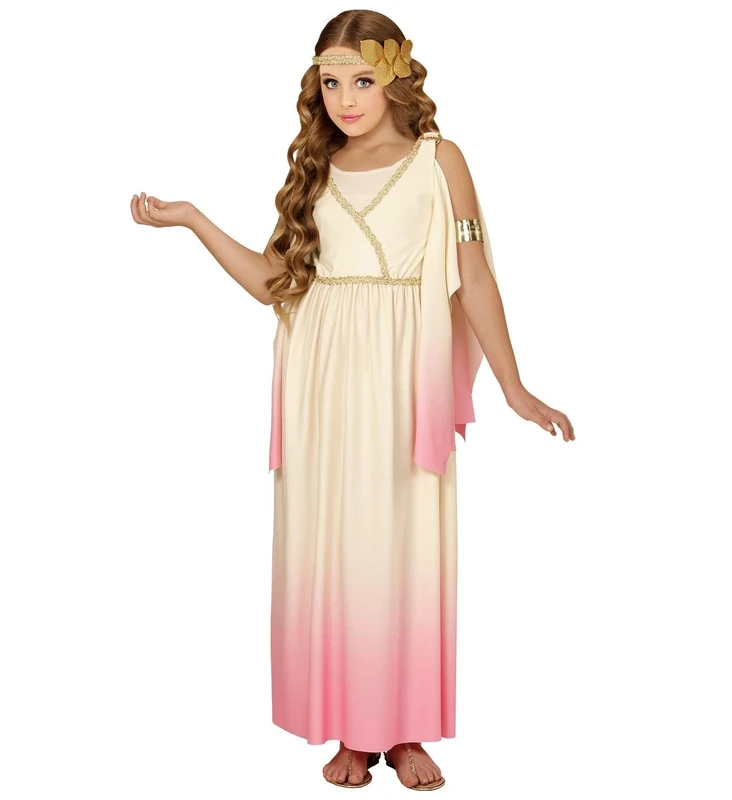Widmann wdm67667 ? Costume For Children Greek Goddess (140 cm/8 ? 10 Years), Pink, XS