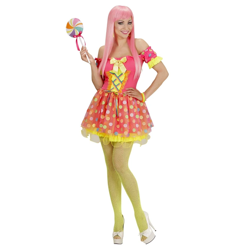Widmann 49193 Adults Candy Girl Costume - Dress and Lollipops