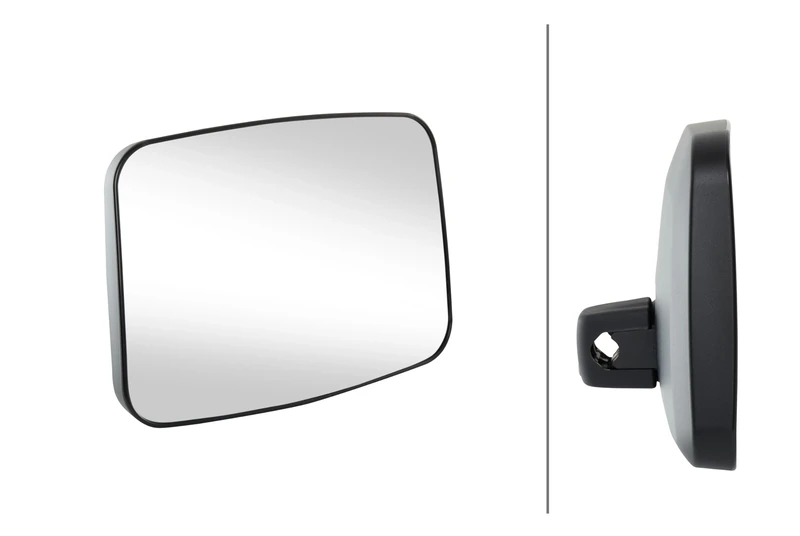 HELLA 8SB 501 550-001 Exterior Mirror - Adjustable - Synthetic Material Housing - Black - Width: 219mm - Height: 298mm - Left and right