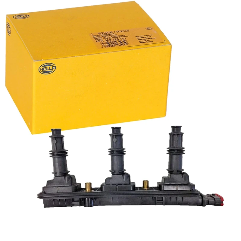 HELLA 5DA 358 000-281 Ignition Coil - 12V - 5-pin connector - Block Ignition Coil - Bolted