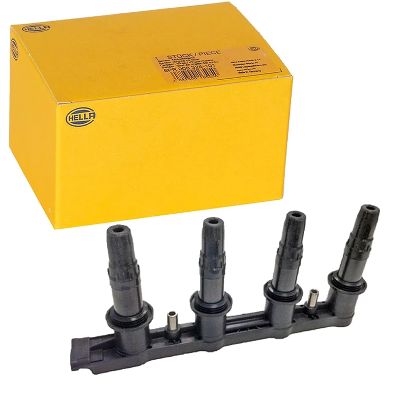 HELLA 5DA 358 000-241 Ignition Coil - 12V - 7-pin connector - Block Ignition Coil - Bolted