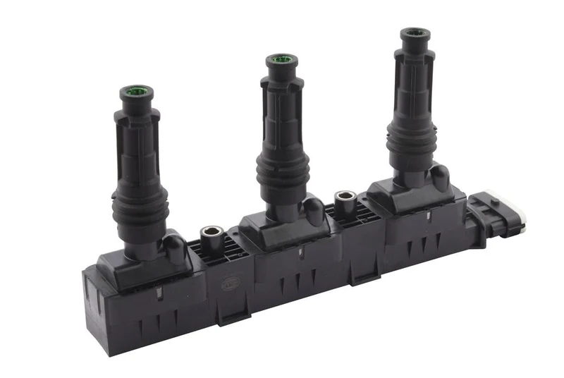 HELLA 5DA 358 000-351 Ignition Coil - 12V - 5-pin connector - Block Ignition Coil - Bolted