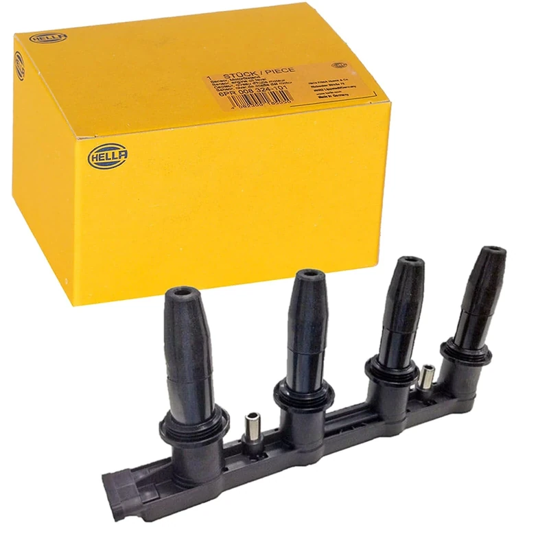 HELLA 5DA 358 000-231 Ignition Coil - 12V - 7-pin connector - Block Ignition Coil - Bolted