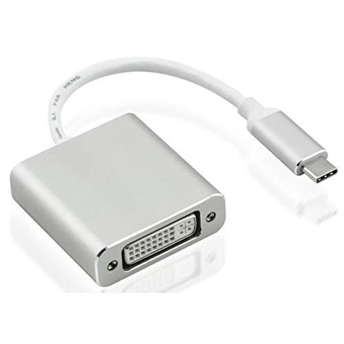 Nilox USB TYPE-C – DVI-I M/F USB TYPE-C DVI-I Silver – (USB Cable Adapter TYPE-C, DVI-I, male/female, Silver)