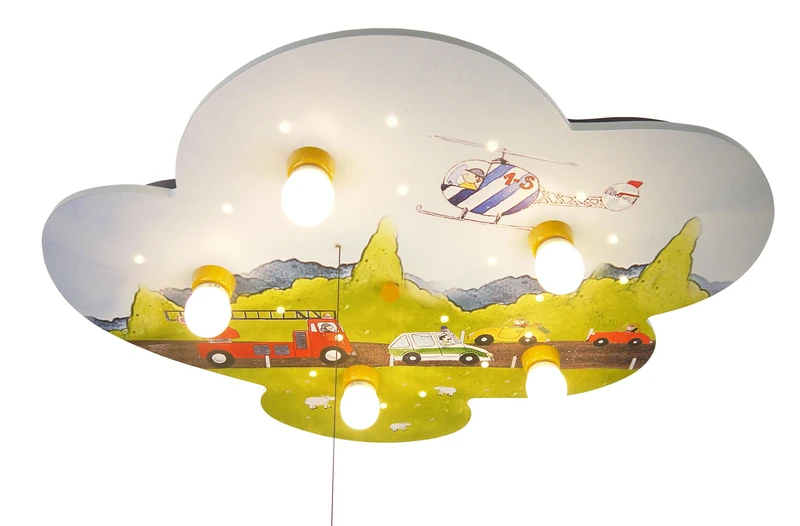 Niermann Standby Niermann Standby671 Cloud Cars Wood Ceiling Light