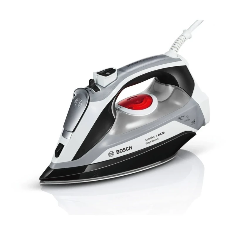 Bosch TDA70EYGB Sensixx'x DA70 EasyComfort Steam Iron, 2400 W, White/Black, 156x120x311mm (HxWxD) - Image 1