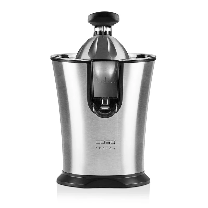 Caso CP 300 Electric and Powerful Design Citrus Juicer with Universal Cone for All Common Citrus Fruits, 160W, Drip Stopper, Stainless Steel Filter, Pressure Arm
