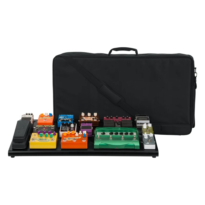 Gator Cases Aluminum Guitar Pedal Board with Carry Bag Extra Large: 32" x 17" | Stealth Black Pedalboards (GPB-XBAK-1)