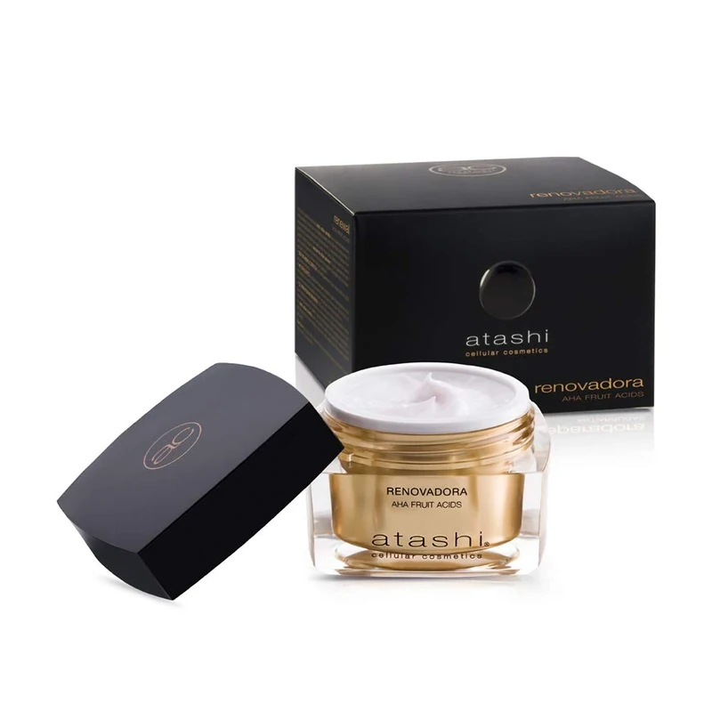 atashi Anti-aging - Renewal Cream AHA Fruit Acids | DNA repair and cell Renueva | Anti-stress and calming effect