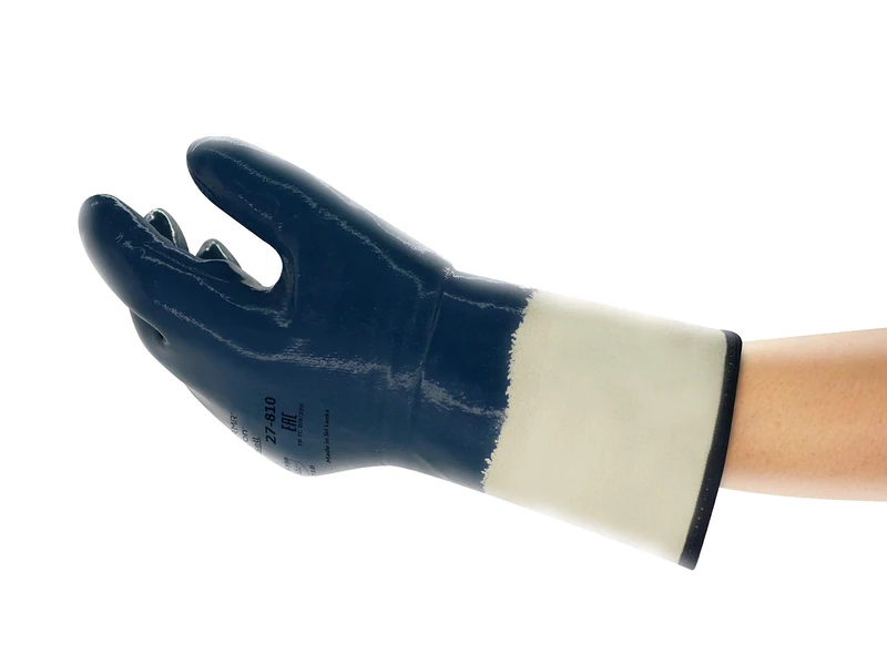 Ansell ActivArmr 27-905 Oil-Repellent Work Gloves, Mechanical Protection, Building, Construction, Gardening, DIY, Industrial PPE, Men Women, Blue, Size XL (12 Pairs)