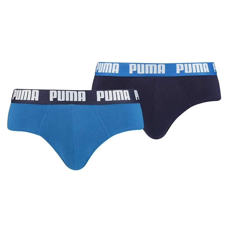 Puma Men's Basic Briefs (Pack of 2) - True Blue, Large