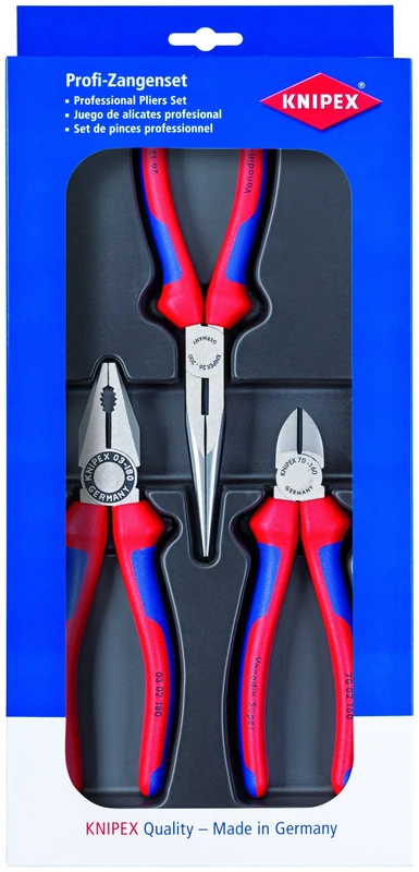 KNIPEX Tools - 3 Piece Multi-Component Combination, Long Nose, Diagonal Set (2011)