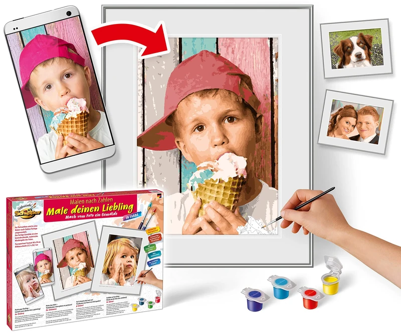 Schipper 602130733 Colour Your Darling Paint By Numbers Board