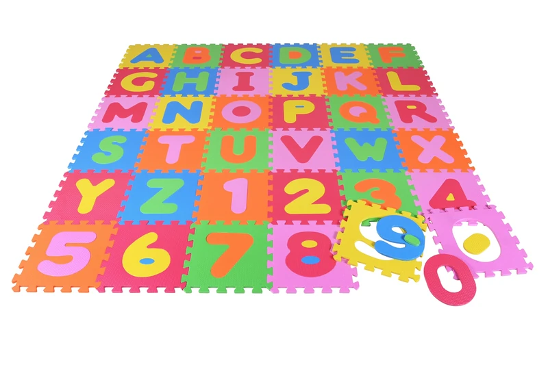 knoortoys Puzzle Mat - "Alphabet With Numbers 0-9"