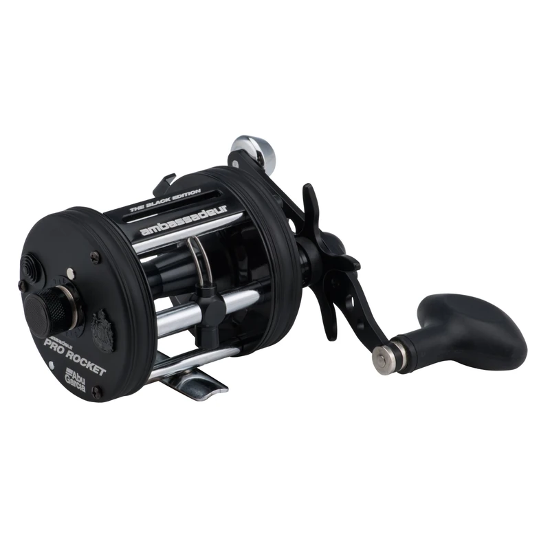 Abu Garcia Unisex Pro Rocket 6501BE Reel-Left Handed, Black, One Size