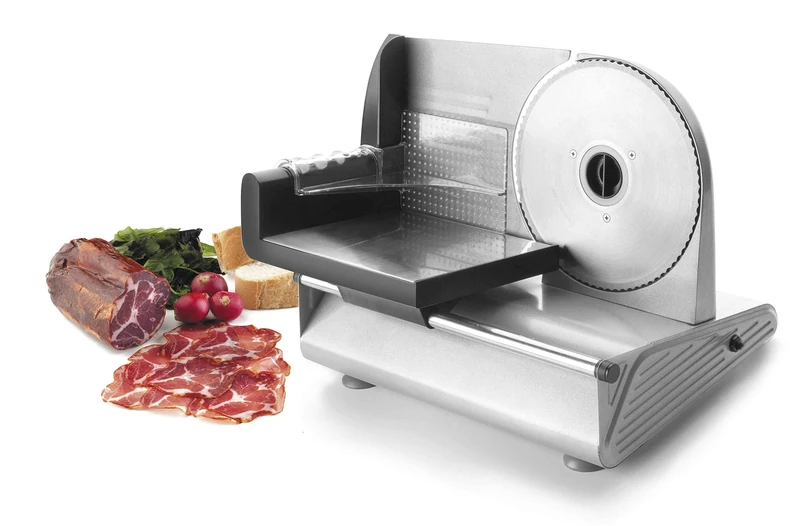 Lacor Home Electrical Meat Slicer, Stainless Steel, Silver, 30 x 30 x 30 cm