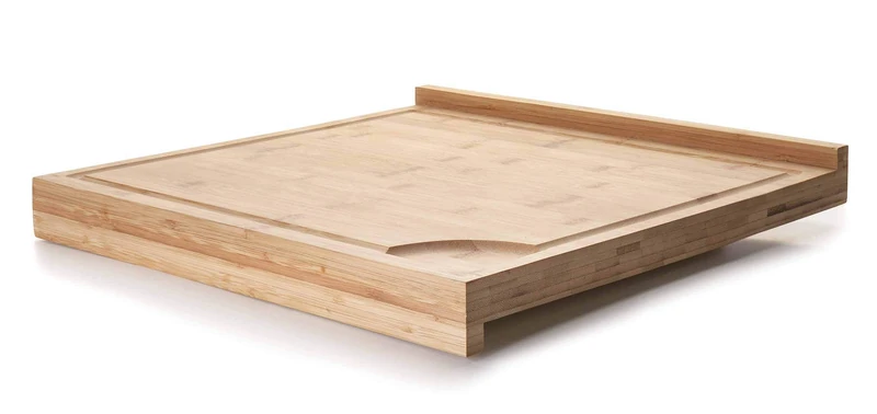 Lacor 60492 Bamboo Dual Bread Cutting Board, 38 x 39.5 x 30 cm, Beige