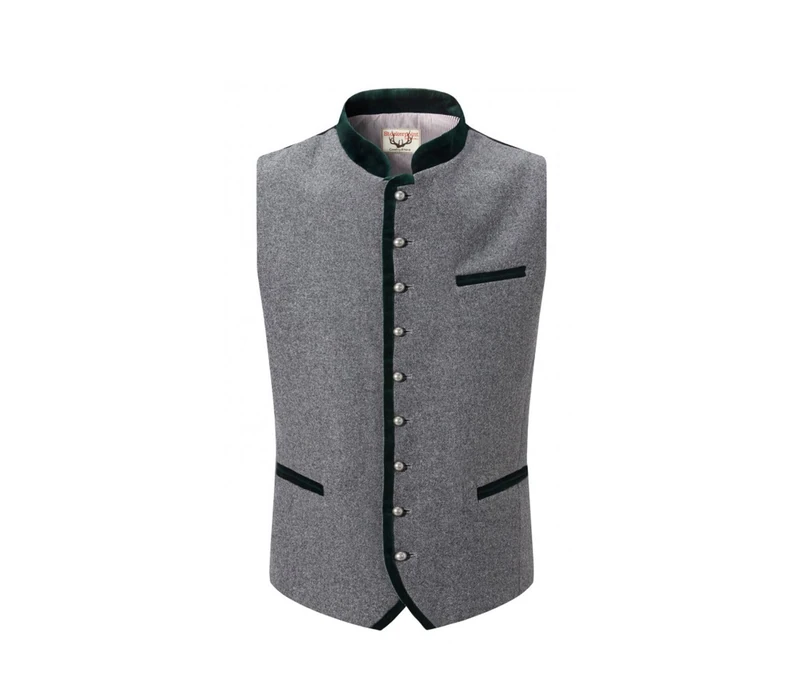 Stockerpoint Men's Weste Alonso Cardigan, Grey (Grau-Forest), Medium