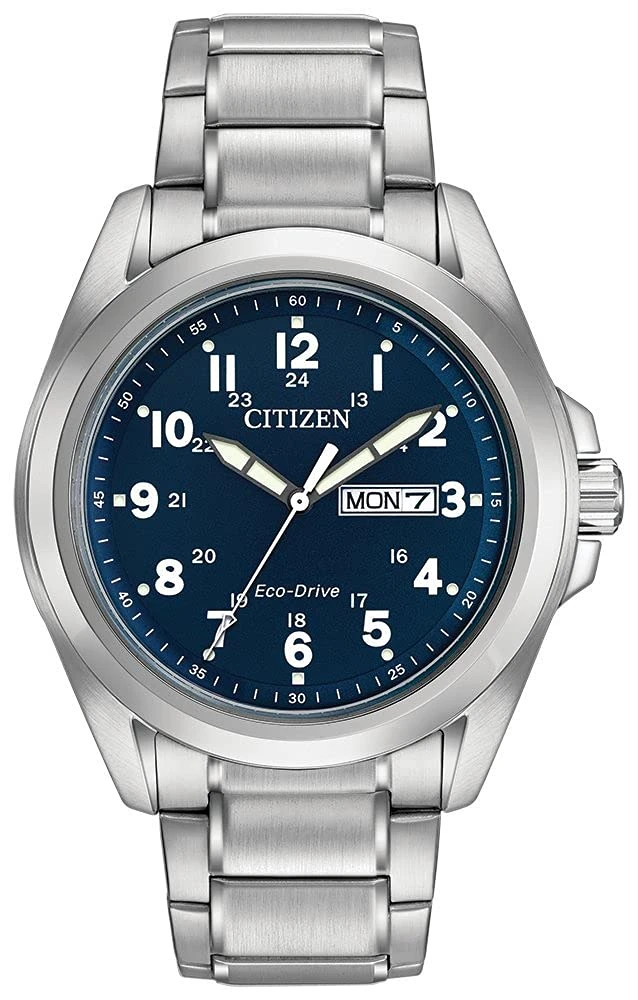 Citizen Eco-Drive Men's Bracelet with Blue Dial AW0050-58L