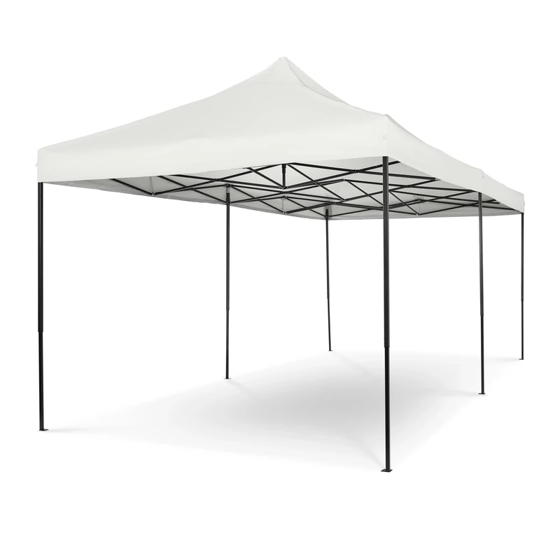 All Seasons Gazebos 3x6 Fully Waterproof Pop up Gazebo With Accessories - White